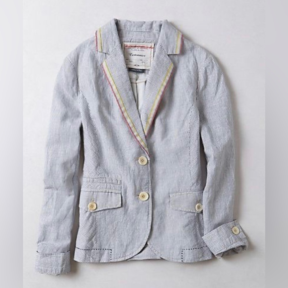 Anthropologie Cartonnier Sunglow striped blazer
